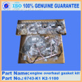 PC400-7 6D125E Motorcilinderkop Pakking Kit 6159-K1-9900 6159-K2-9900